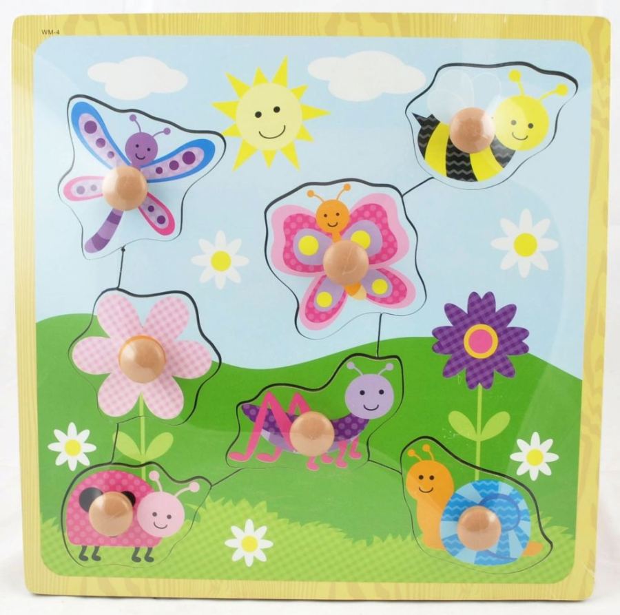 Easy Grab Wooden Puzzle, 6 pcs per PDQ