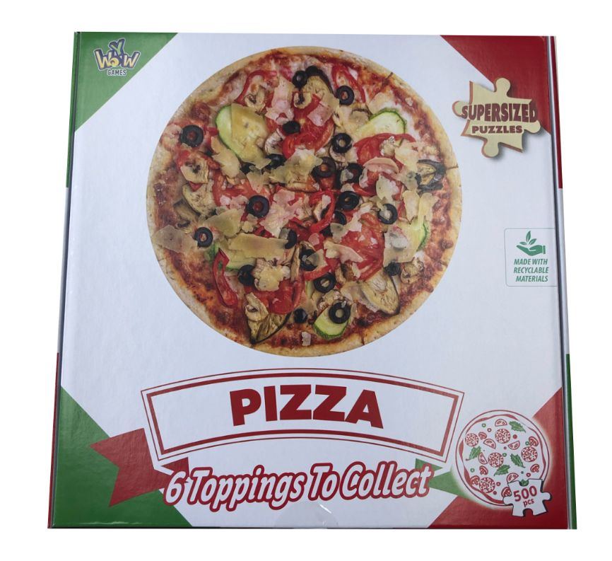 300 Pcs Supersized Pizza Puzzles - Pdq 6 Pcs