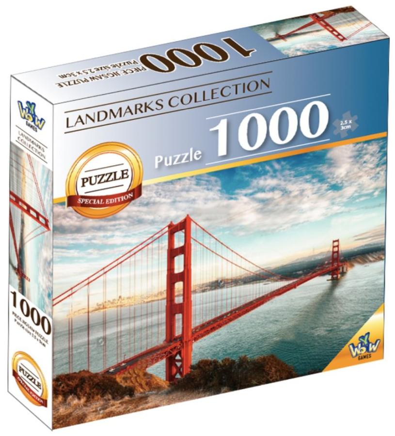 Pzl 1000      World Landmarks Jigsaw Puzzles - Golden Gate Bridge