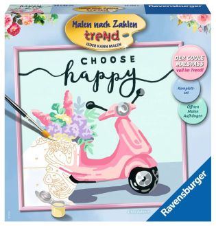 Schilderen op nummer - Choose happy