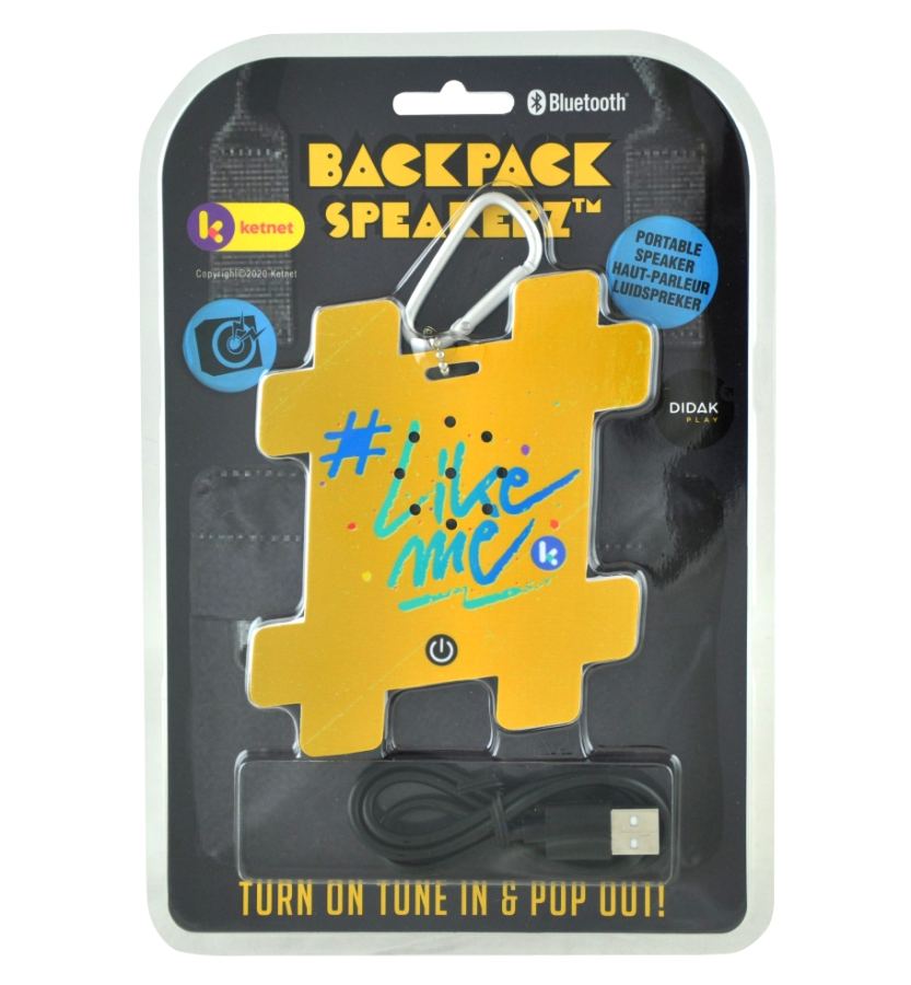 Muy pop backpack speaker - #like me - geel