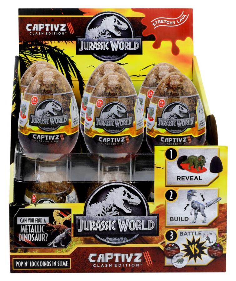 Jurassic World Clash Edition Slime Egg - 12 Pcs In Pdq