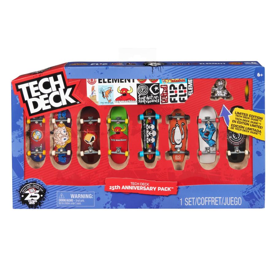 Tech Deck – 25Th Anniversary Pack 8-Pack