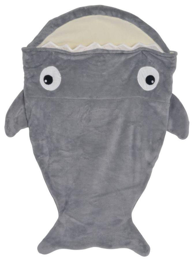 Sac de couchage requin gris - 91x58 cm